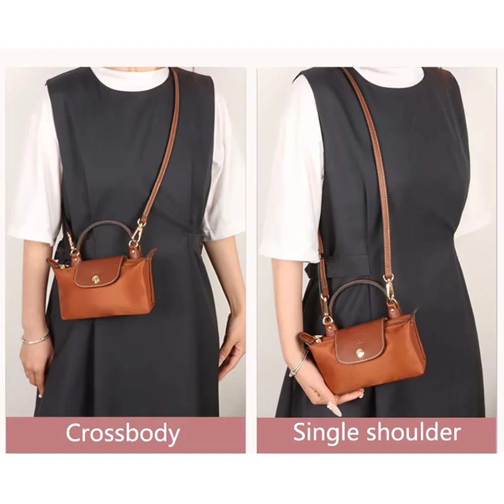 Bag Straps Set For Longchamp Leather Accessories Diy Mini Transformation Punch Free Shoulder Crossbody Conversion 100-120cm