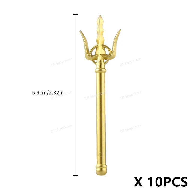 10PCS PJT061 Medieval Warrior Weapon Hammer Axe Shield Halberd Building Blocks Accessories Figures Kids for Educational Toys