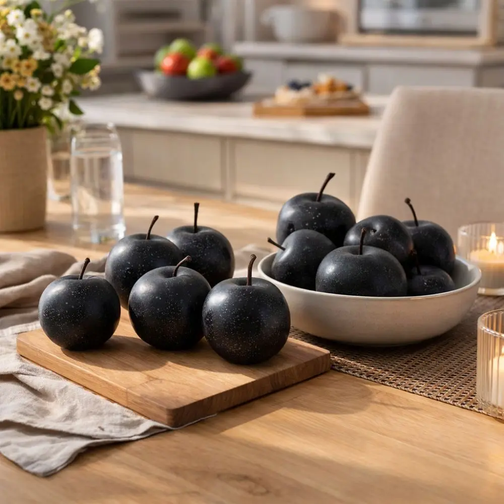 

DIY Decoration Foam Artificial Pear Fruits Realistic Handicrafts Fake Fruit Models Lifelike Simulation Black Pear Teaching Props