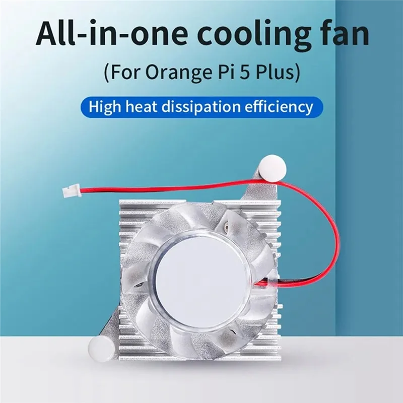 Ingenioso-Per Orange Pi 5 Plus Dissipatori di calore integrati in alluminio Ventola di raffreddamento attiva Radiatore all-in-one per OPI 5 Plus
