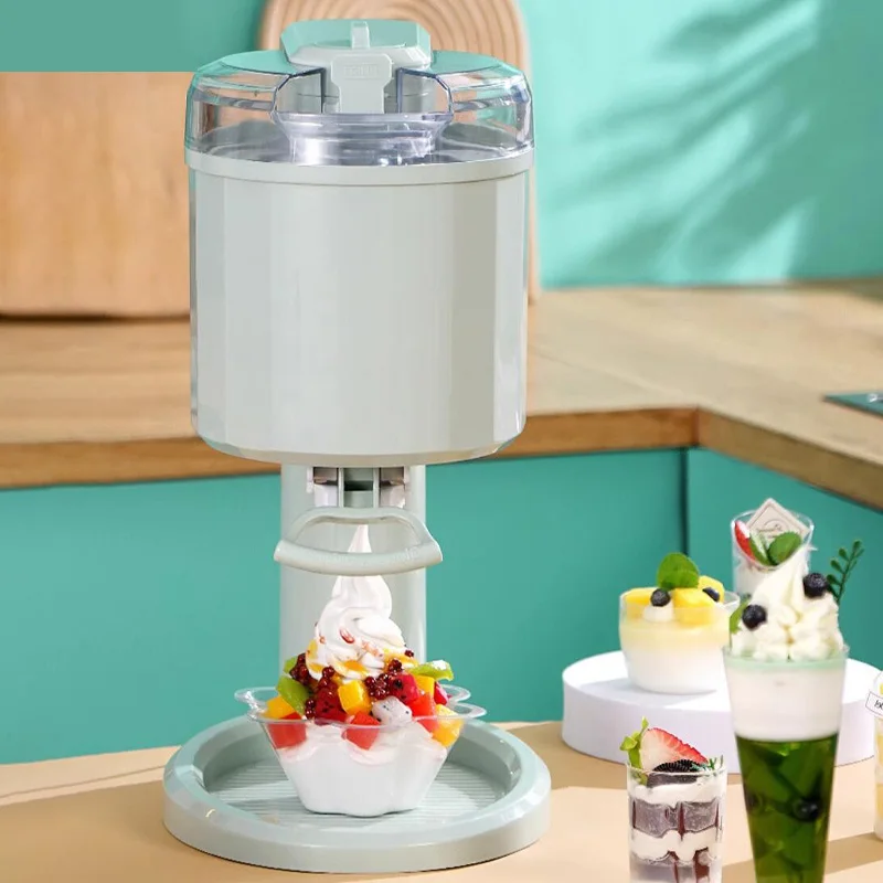 220V Automatic Ice Cream Maker Home Small DIY Homemade Ice Cream Cone Mini Ice Cream Machine maquinas para hacer helados