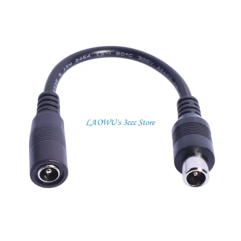 

Y8AD 22AWG DC5.5mmx2.1mm Female Adapter Cable for Solar Panel Fan & LED Light DC5521 Convert to C13 12 XLR Series