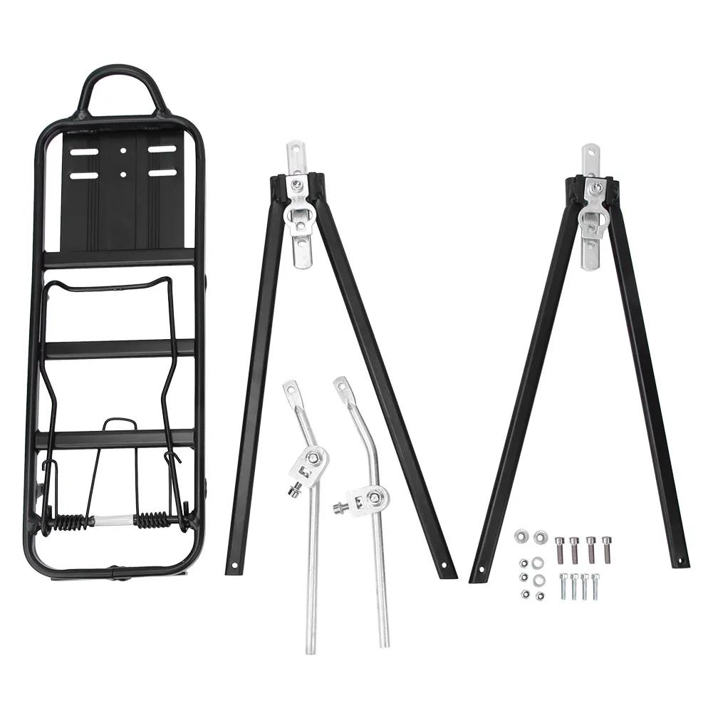 

Регулируемая задняя стойка для велосипеда из алюминиевого сплава, туристический багажник для дискового V-образного тормоза, регулируемый багажник для велосипеда