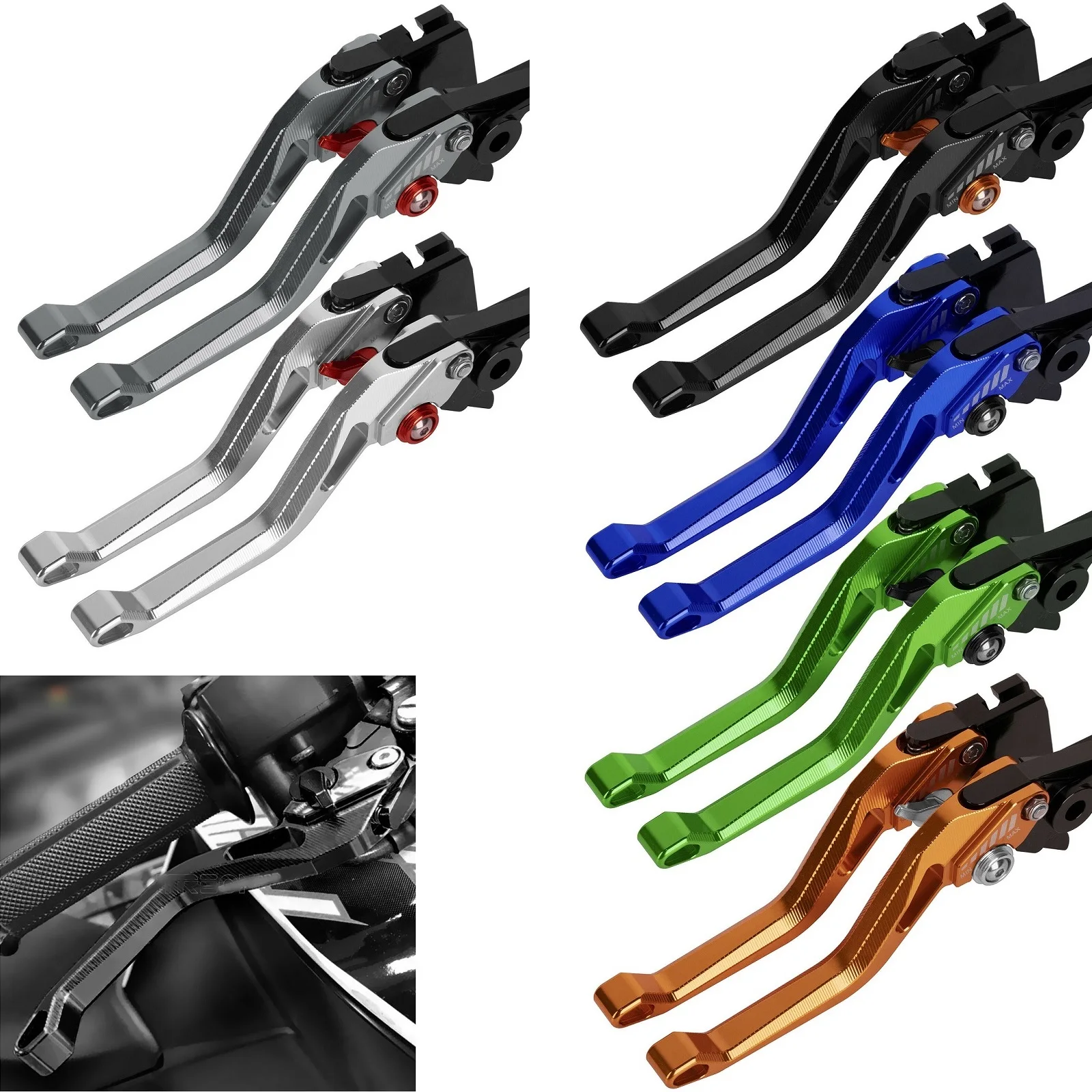 Ergonomics Motorcycle Brake Clutch Levers For Ducati HYPERMOTARD 1100/S/EVO SP Shortys only w/handguards, Scrambler Cafe Racer