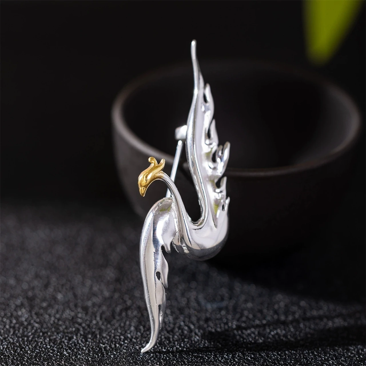 

S925 Sterling Silver phoenix Brooch Jacket Women's Men Style Fashion Pin Birthday Gift Accessories Fine Charm Jewelry Wholesale