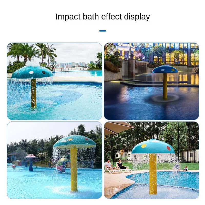 Imagem -06 - Piscina Frp Water Mushroom Water Park Facilities Water Spray Impact Bath