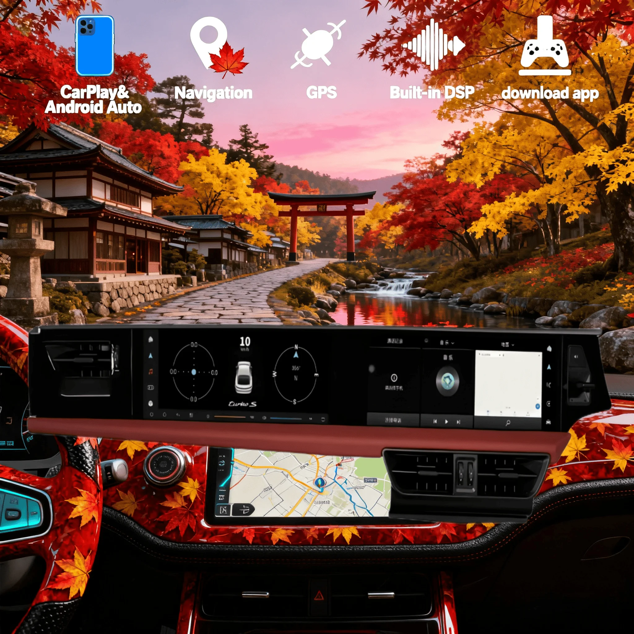 

24.6 Inch Android 14 RHD LHD Dual Screen Car Radio For Porsche Macan 2014-2017 CarPlay Multimedia Stereo Player Auto GPS Head