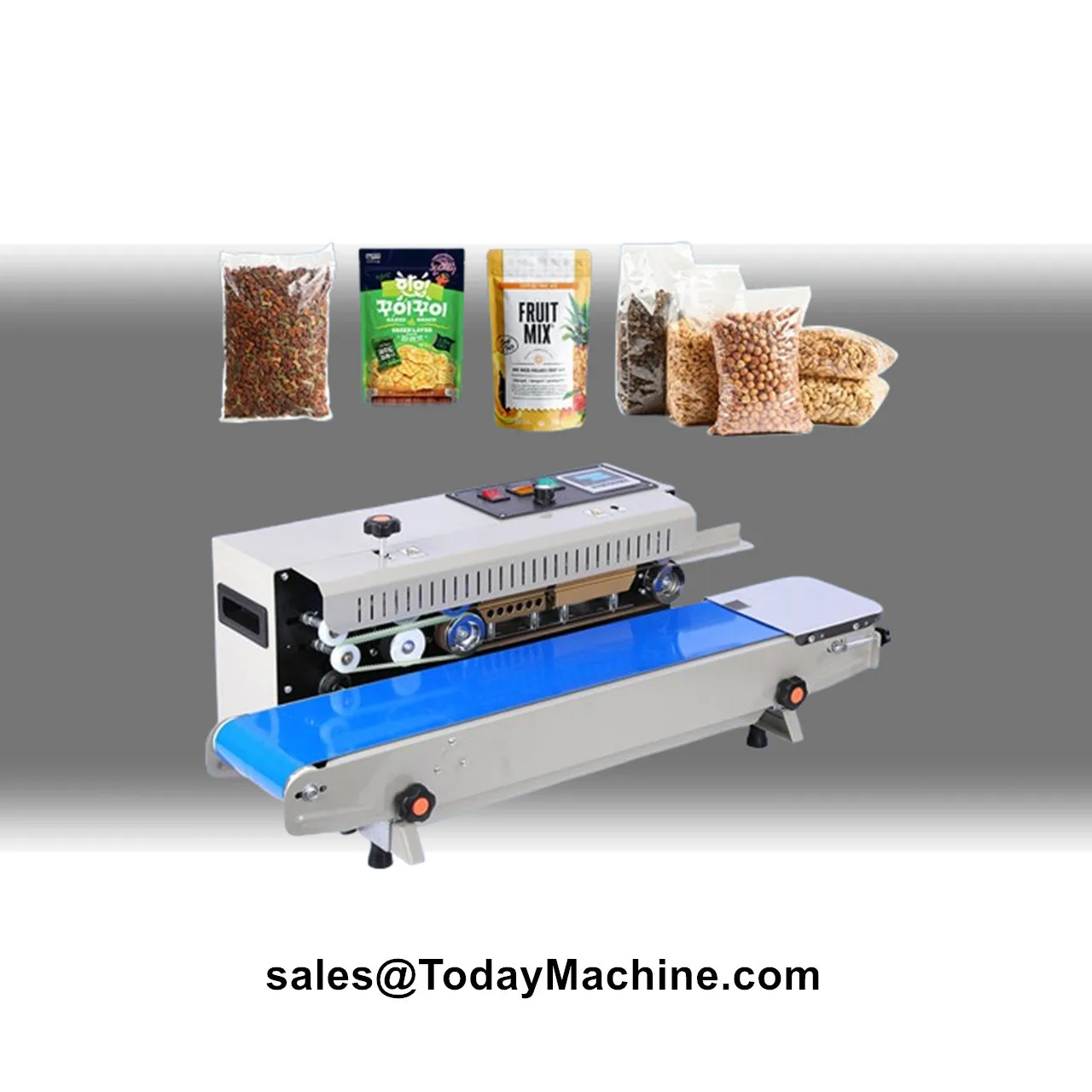 Automatic Vertical Horizontal Sealing Continuous Band Sealer With Printer Solid Ink Coding