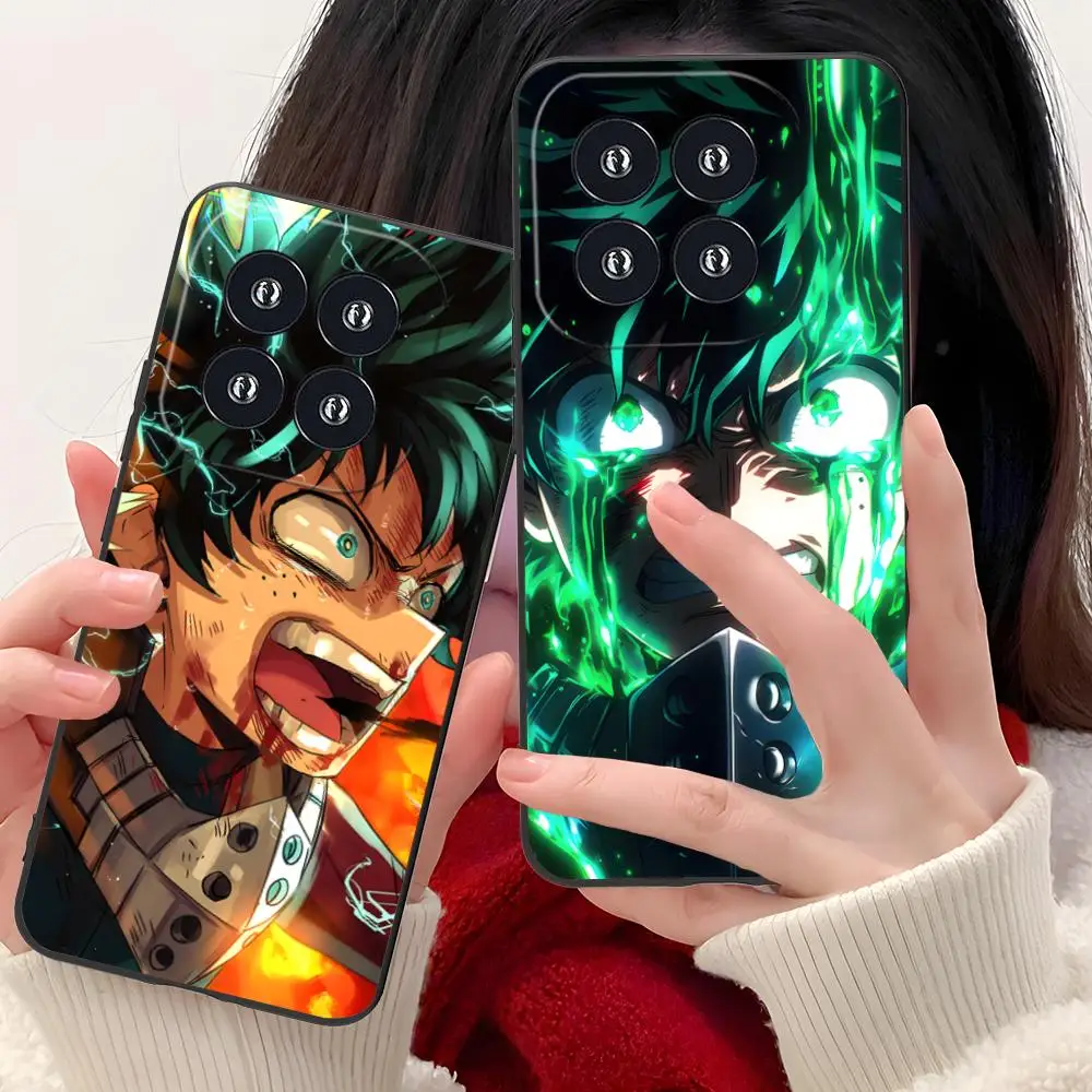 

Чехол для телефона My Hero Academia Izuku Deku для Xiaomi 15 14 13 12 Mi 11 T Ultra Lite Pro S X 5G с цветным принтом, защитный чехол