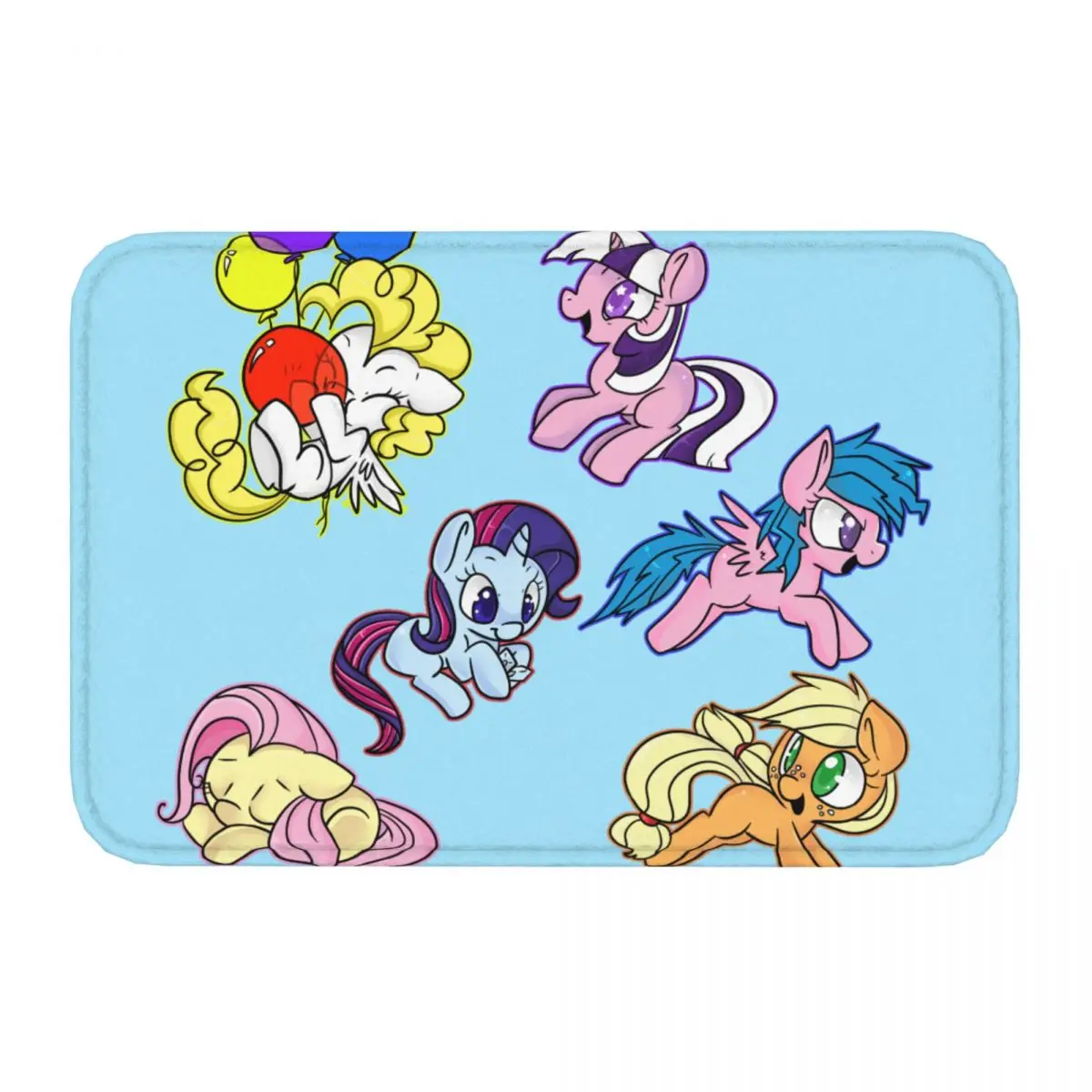 Funny Anti-Slip Doormat Living Room Mat My Little Pony Balcony Carpet Welcome Rug Bedroom Decor