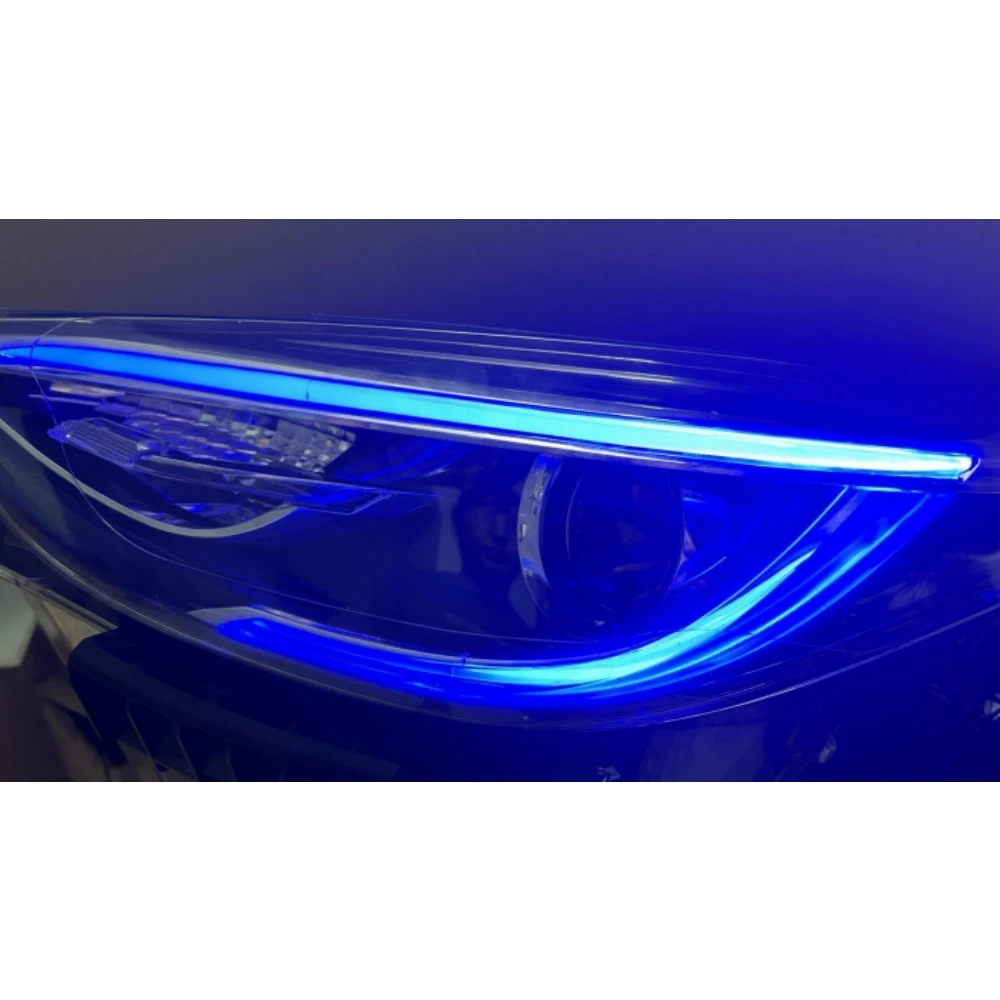 B010391-B de Ojos de Ángel sin RGB para 2017 2018 2019 Infiniti QX30 Q30 faro luz de circulación diurna B010390-B amarillo azul rojo