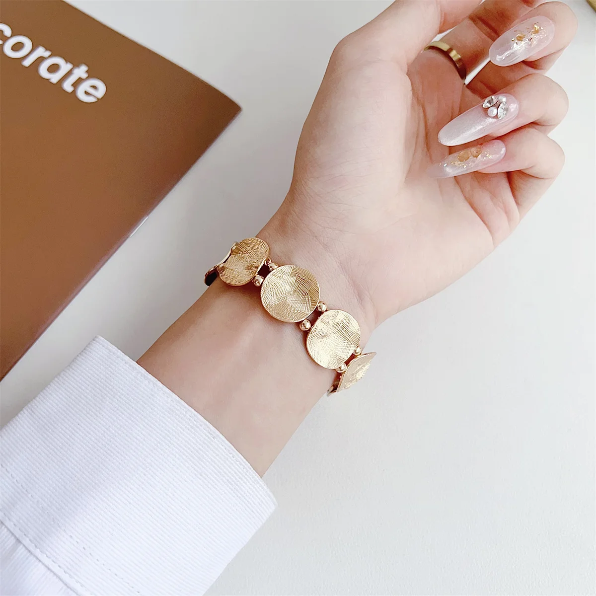 Pašček za uro za iWatch 42/44/45/46/49 mm 38/40/41 mm Kovinski modni pas za uro za uro serije Ultra2 serije 10/9/8/7/6/5/4/3/2/1_voghion.com