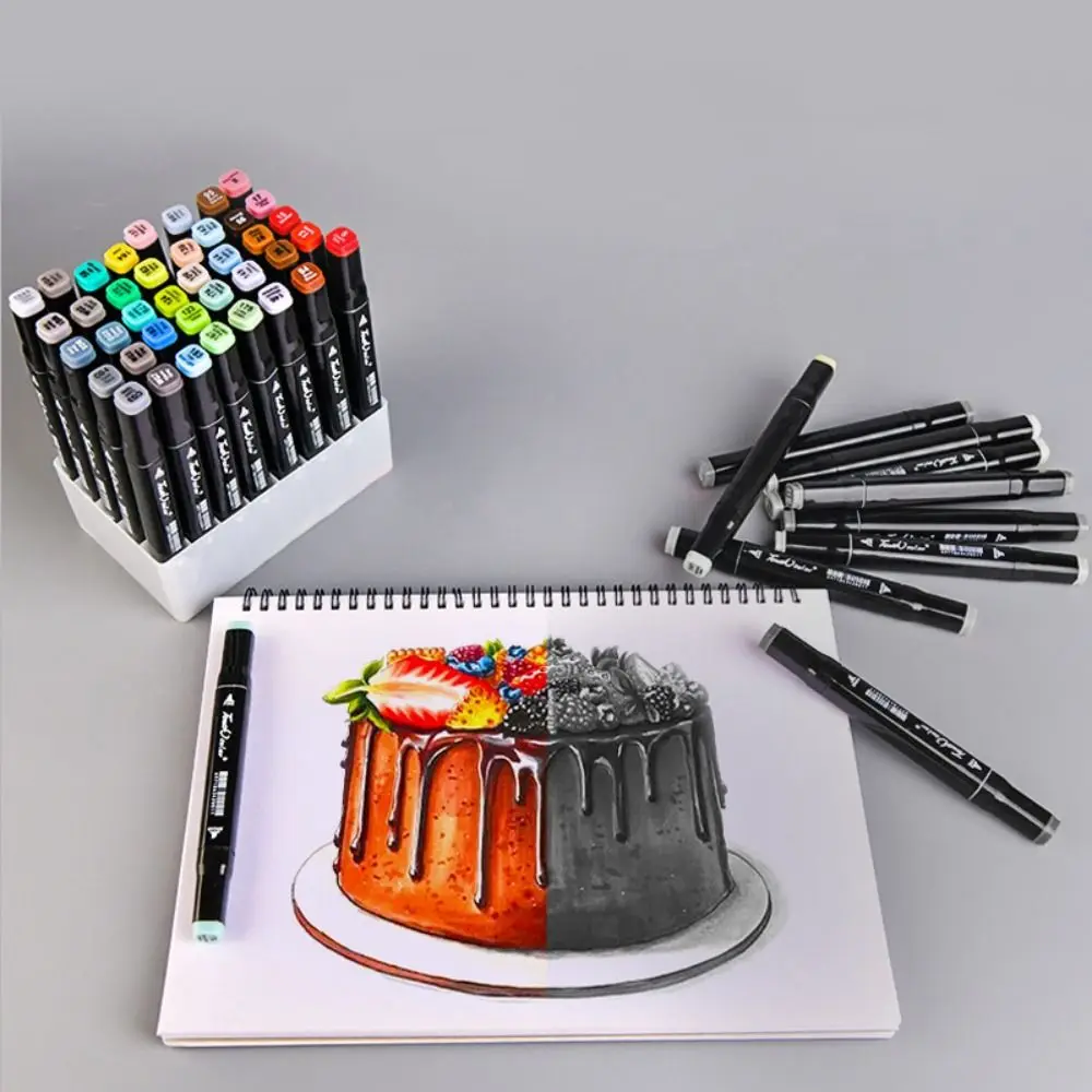High Quality 12/24/30/40/48/80/100 Slots Pen Holder Large-capacity Multifunctional Marker Pen Holder Brush Pen Storage Rack