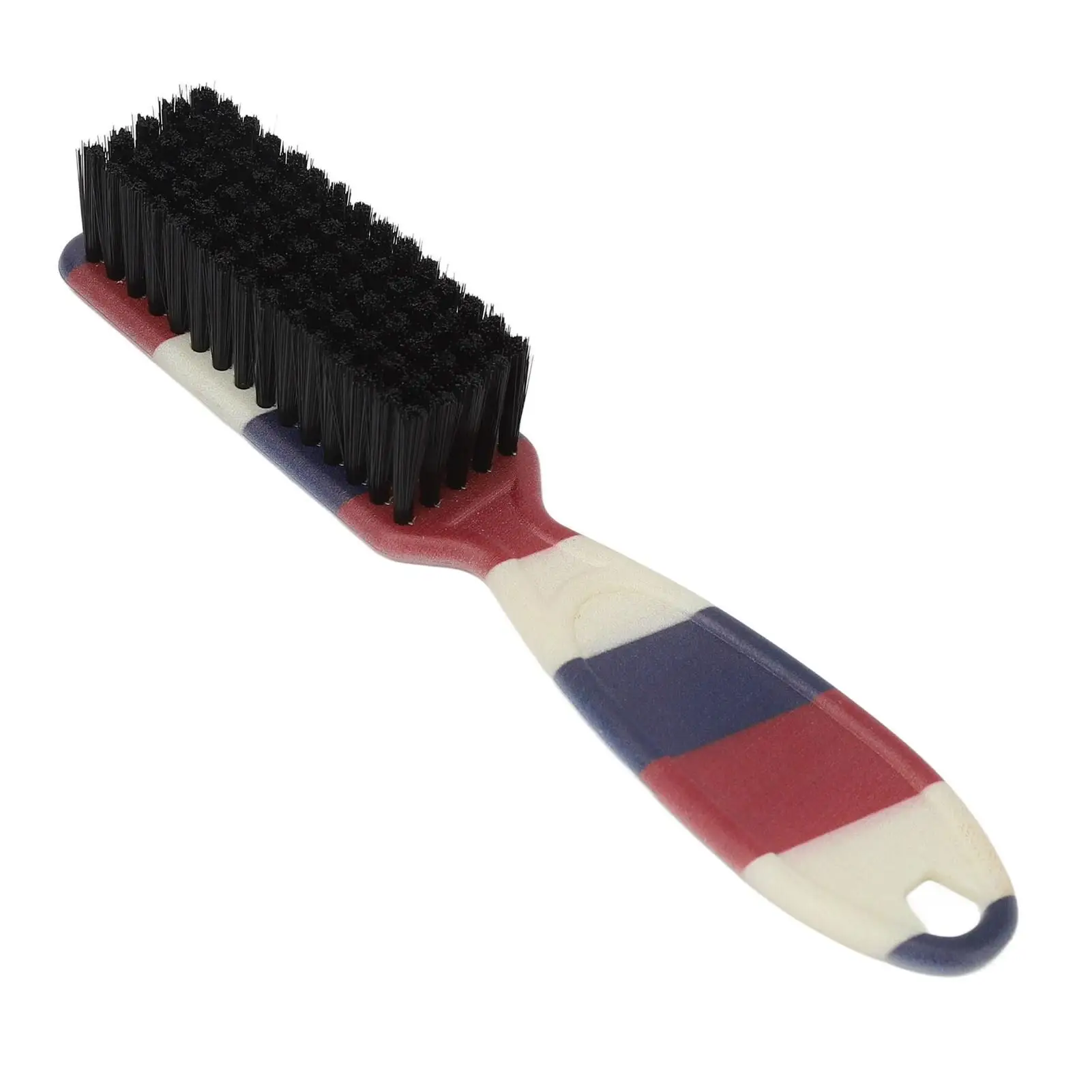 Beard Fade Brush with Striped Pattern - Ergonomic Handle for Styling in for beauty Salon