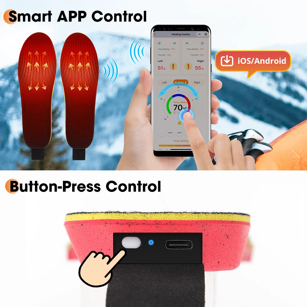 Intelligente beheizte Einleges – Heated Insole Rechargeable Bewertung und Preis