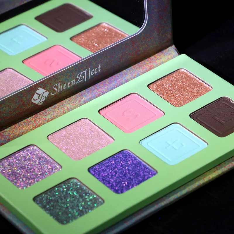 Sheene Ffect Xunfeite Small Seven Eight Color Chameleon Secret Realm Eyeshadow Palette Powder Ultra Shiny High-End Versatile