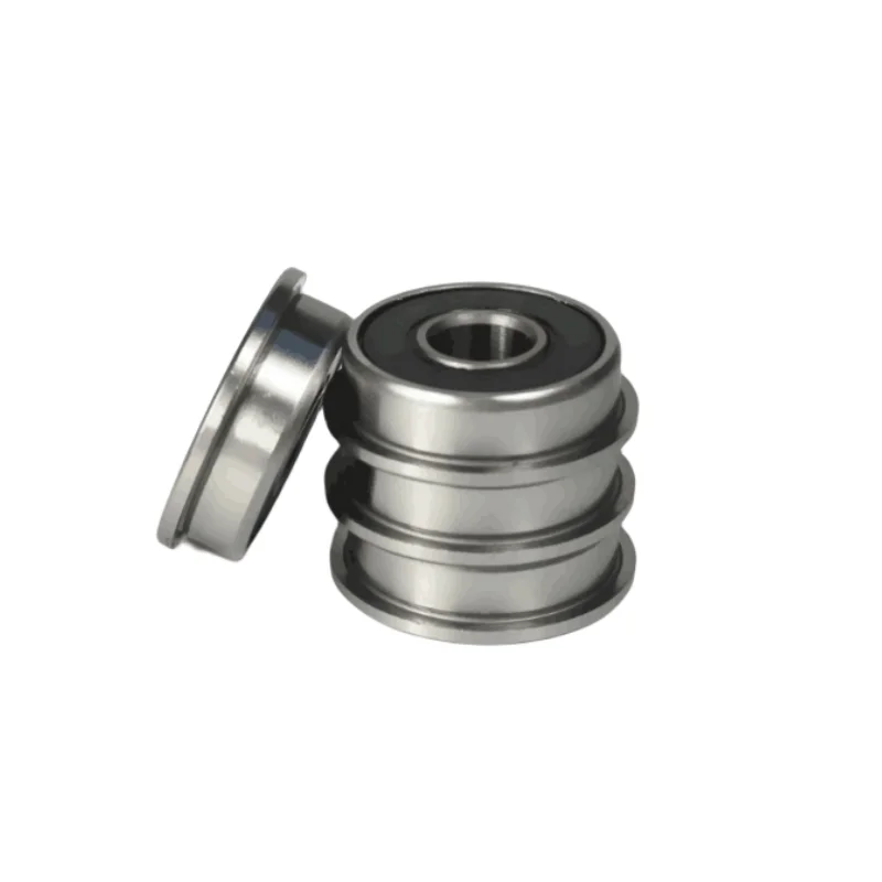 20pcs/100pcs F698-2RS Flanged bearing  8*19*6mm miniature flange deep groove ball bearings F698RS F698 8x19x6 mm