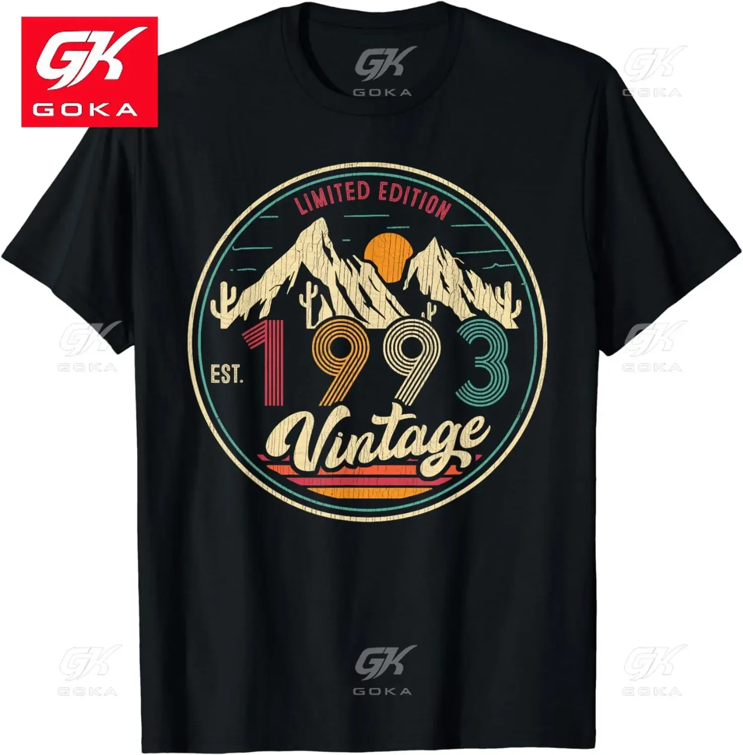 Funny T Shitr Est Vintage 1993 30 Year Old Gifts 30th Birthday Men Women T Shirts Breathable Cotton Tees Unisex Tops Hot Sale