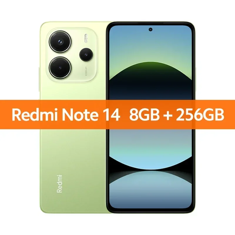【World Premiere】Global Version Xiaomi Redmi Note 14 MediaTek Helio G99-Ultra 108MP AI Camera 5500mAh 6.67" 120Hz AMOLED Displa