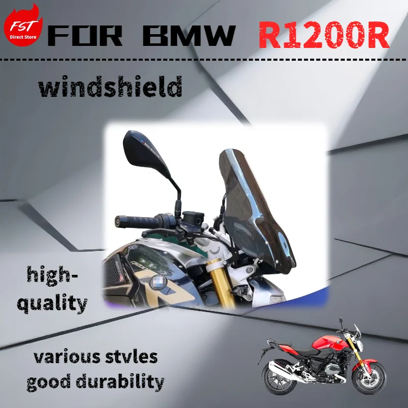 BMW R1200R windshield modification, transparent windshield chest protector accessory