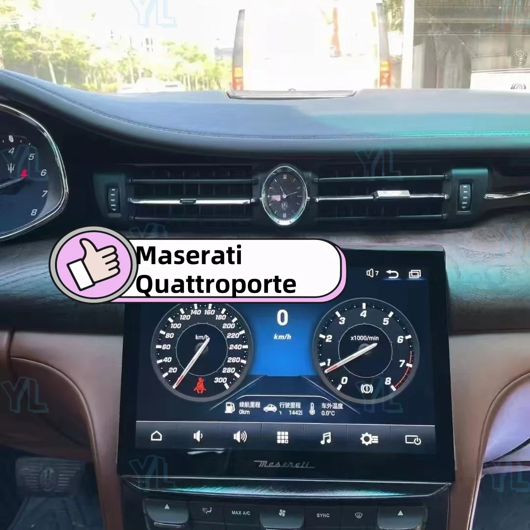 Android 13 Carplay Screen For Maserati Quattroporte 2013-2020 Car Auto Radio Video Stereo Player Multimedia Navigation GPS Unit