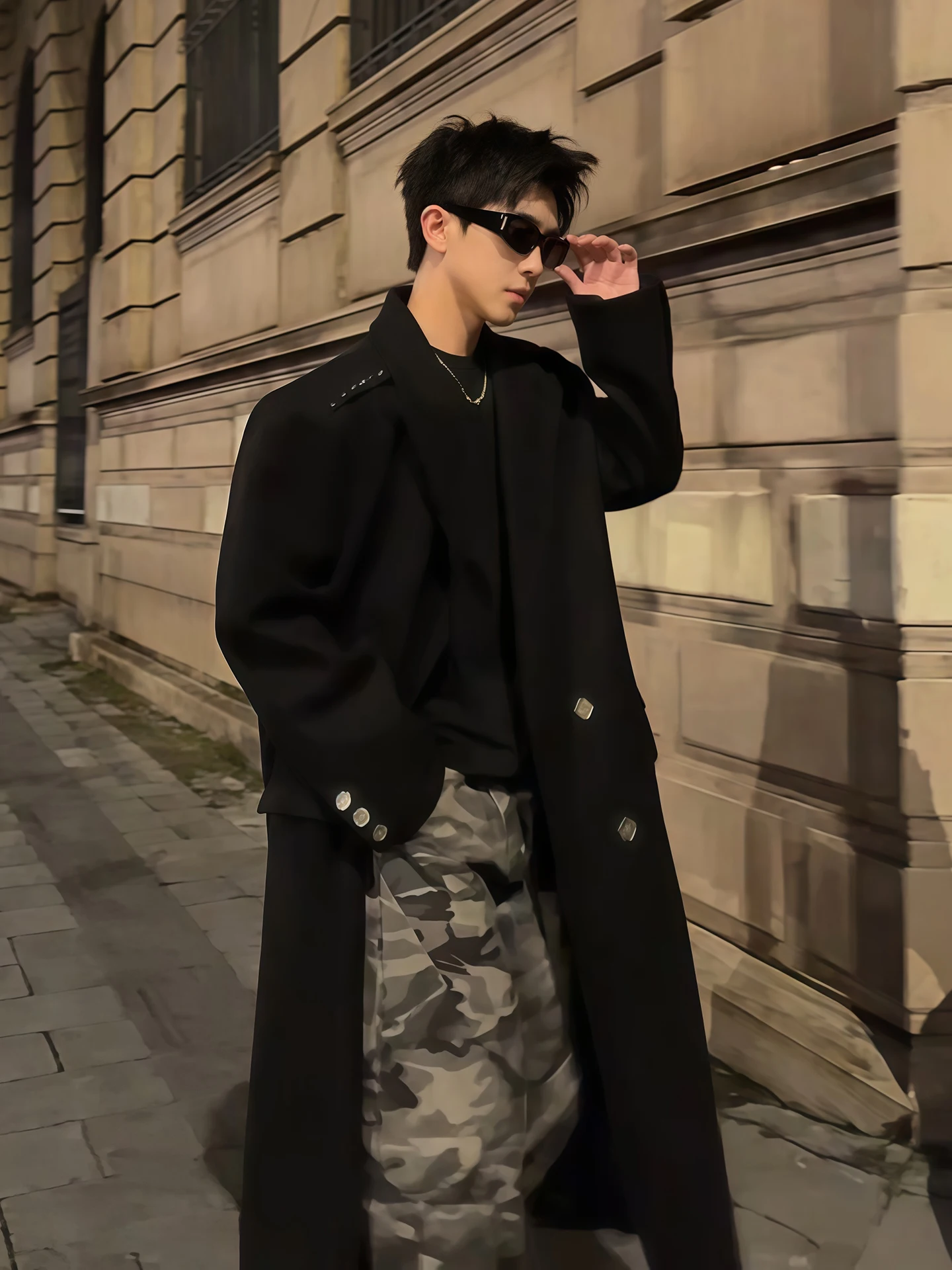 

Briti Sle мужское шерстяное пальто с подкладкой на плечах, осень-зима, дизайн с заклепками, элитная корейская ветровка средней длины