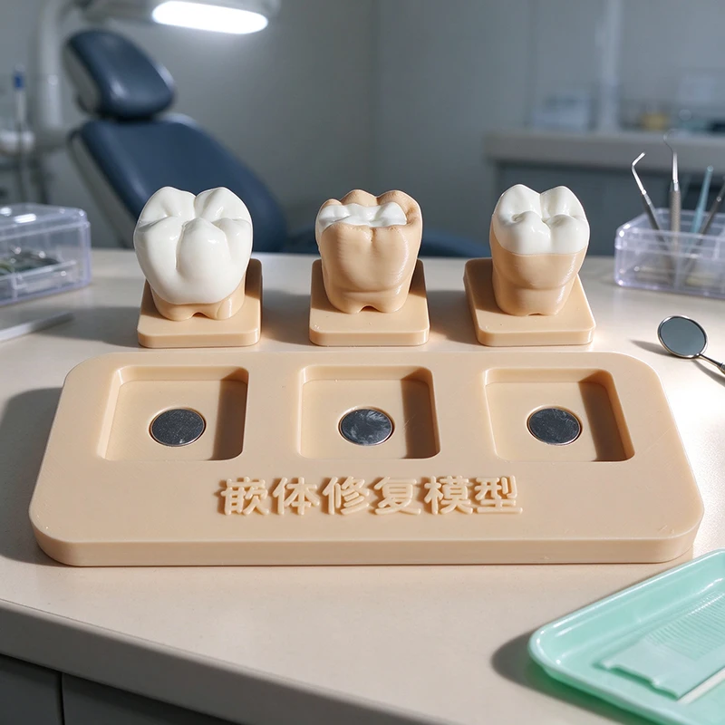 Dental inlay restoration model, medical university removable tooth model, dental molar cavity restoration demonstration model