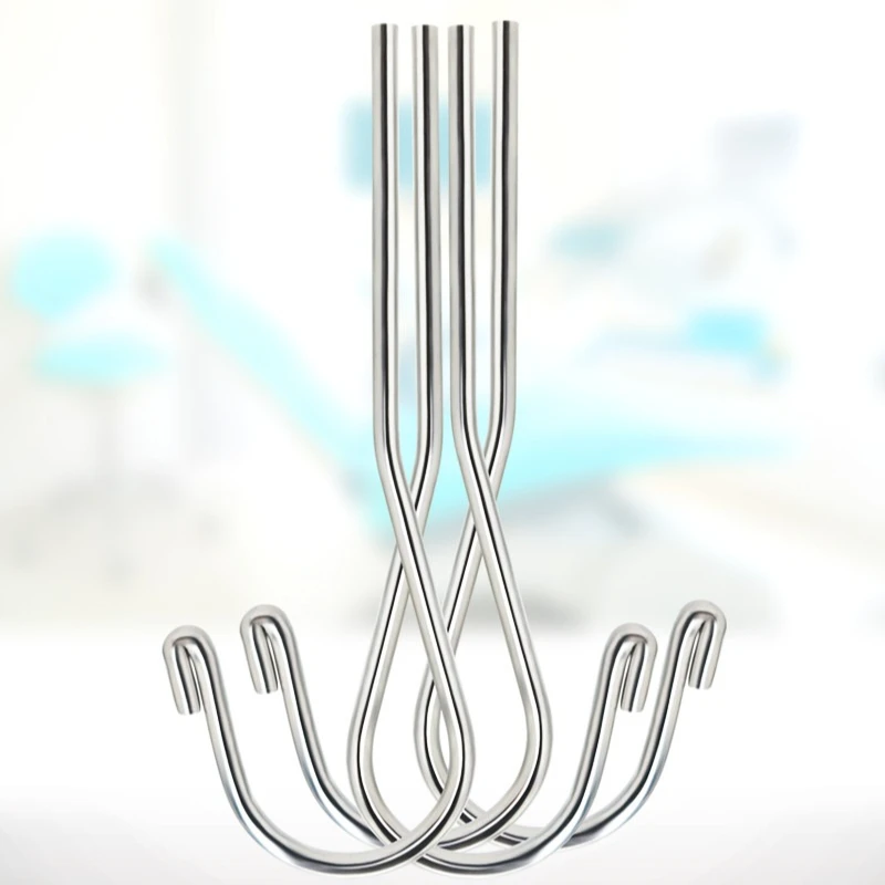 50Pcs Lab Stainless Steel Root Canal Measuring Instrument Root Measuring Instrument Lip Hook Corner Hook Pulling Lip Retractor