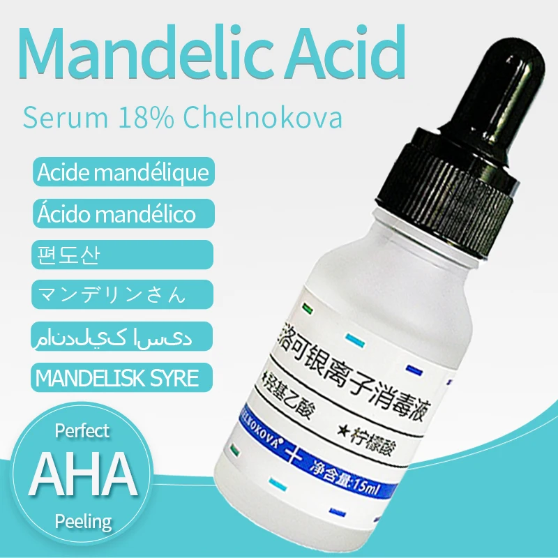 

chelnokova skincare Makeup Mandelic Acid 20% peel peeling 15ml anal care penetration blackhead remover tools gloss