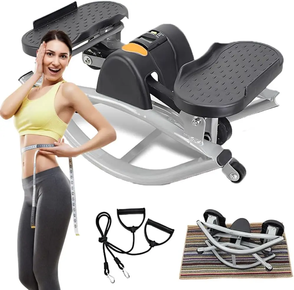 Indoor Rock Stepper Lateral Rocking Home Use Low-Impact Metal Stair Stepper Slimming Body Shaping Workouts Machine