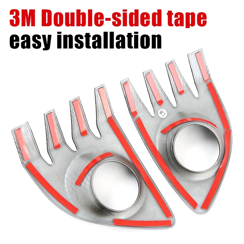 Car Under Front Bumper Fog Light Frame Lamp Shade Grill Cover Bezel Stickers For Toyota Corolla Cross XG10 2021-2024 2025 Hybrid