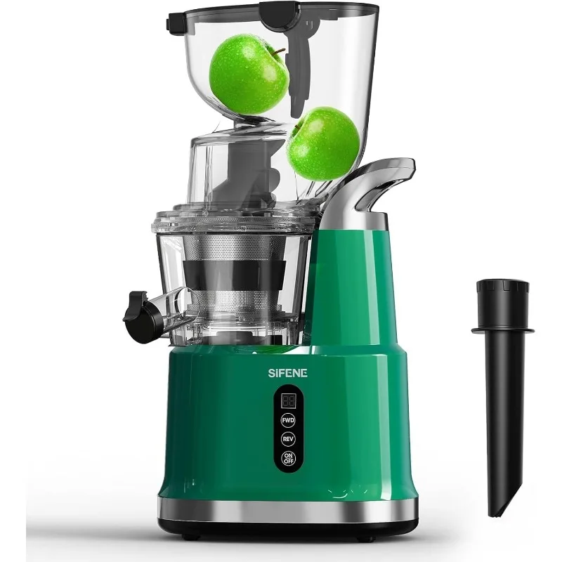 Cold Press Juicer Machines, Big Mouth 83mm Opening Whole Slow Masticating Juicer, Easy-Clean Juice Extractor Maker For