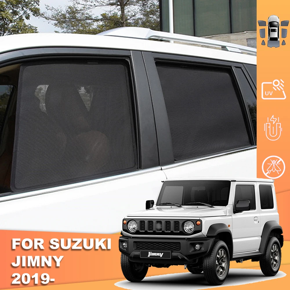 

For Suzuki Jimny JB74 2018-2024 Car Sunshade Shield Front Windshield Frame Curtain Rear Side Baby Window Sun Shade Visor