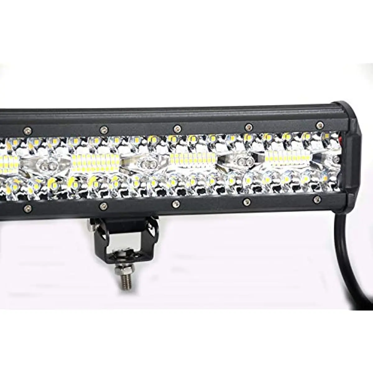 30 Inch 660W Led Light Bar Triple Rows with Adjusted Bracket Work Lamp Spot Flood Combo Led Driving Lights Offroad Lighting