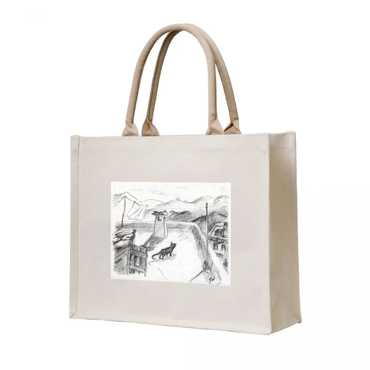 

The Black Cat · Alpujarras · Sierra Nevada · Granada Spain Tote Bag foldable reusable bag tote bag women reusable shopping bags