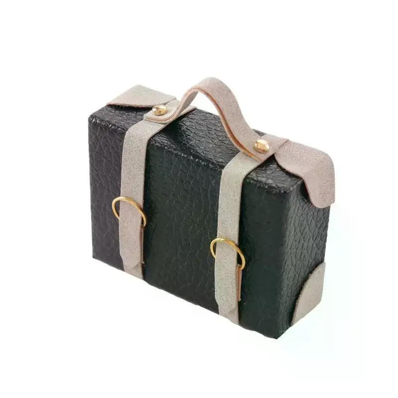 1:12 Miniaturowy teczka-walkieta dla lalek, model, dekoracja, zabawka, akcesoria do domku dla lalek