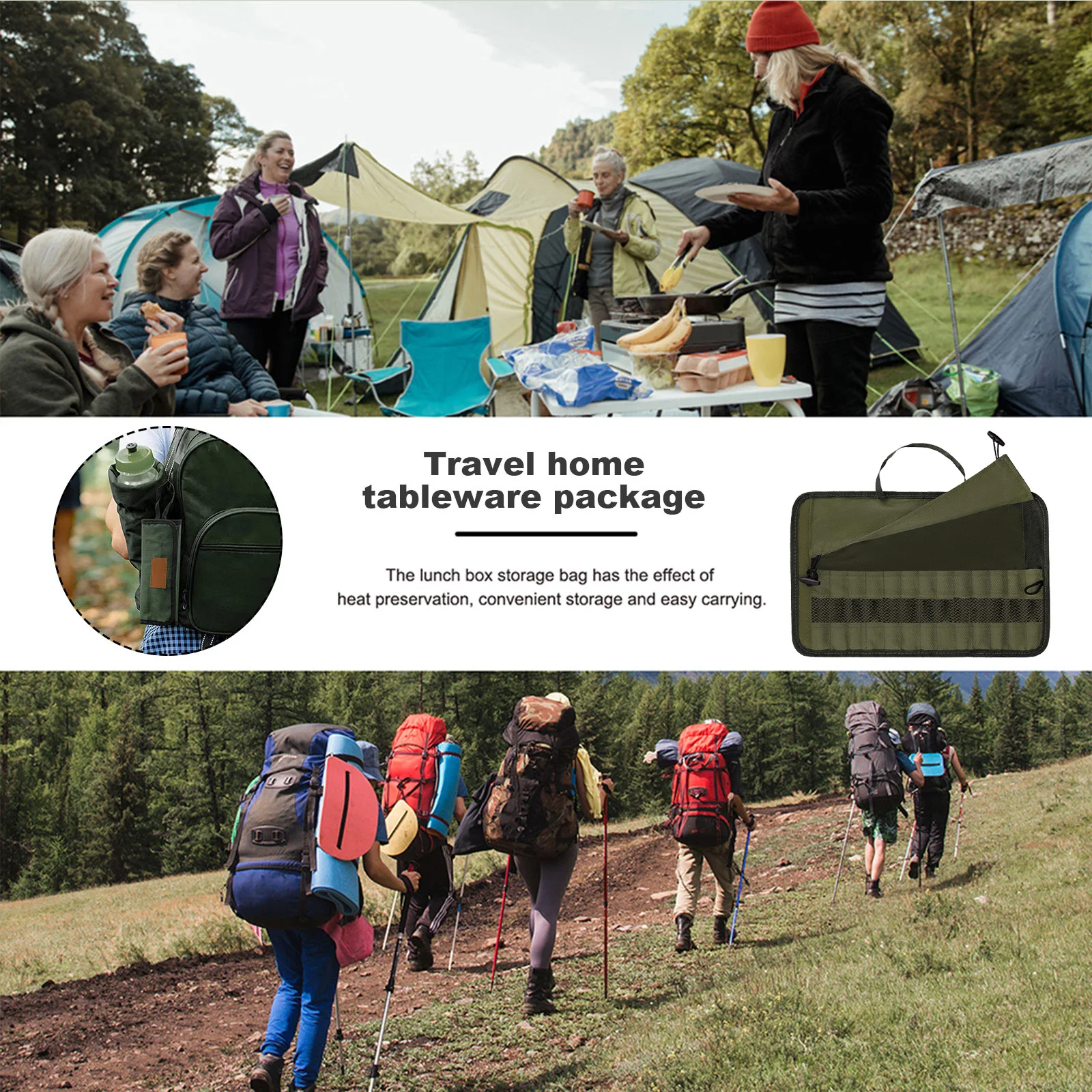 Campinggereedschapstas Draagba - Camping Cooking Utensil Roll recensie en prijs