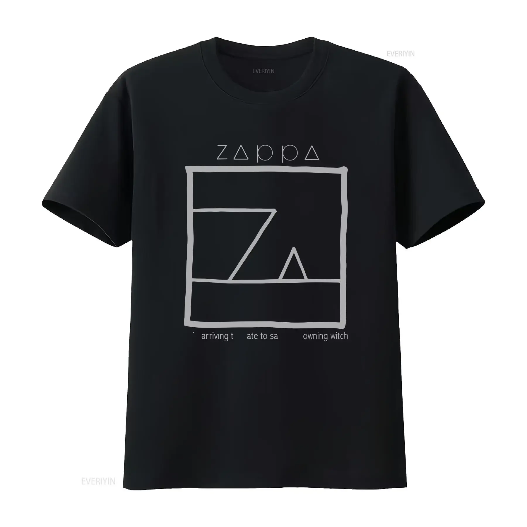 Frank Zappa T-Shirt Drowning Witch Vintage gewaschene Designerkleidung leicht gestreckte Grafik lässig atmungsaktive Streetwear