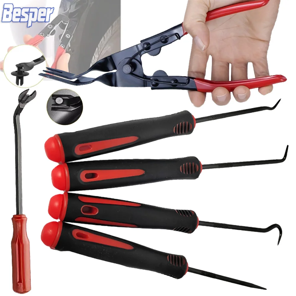 Professional 6/4/2Pcs Automotive Hose Removal Pliers & Pick Set - Ideal for Auto Fuel Line, Vacuum Hose and Seal Maintenance