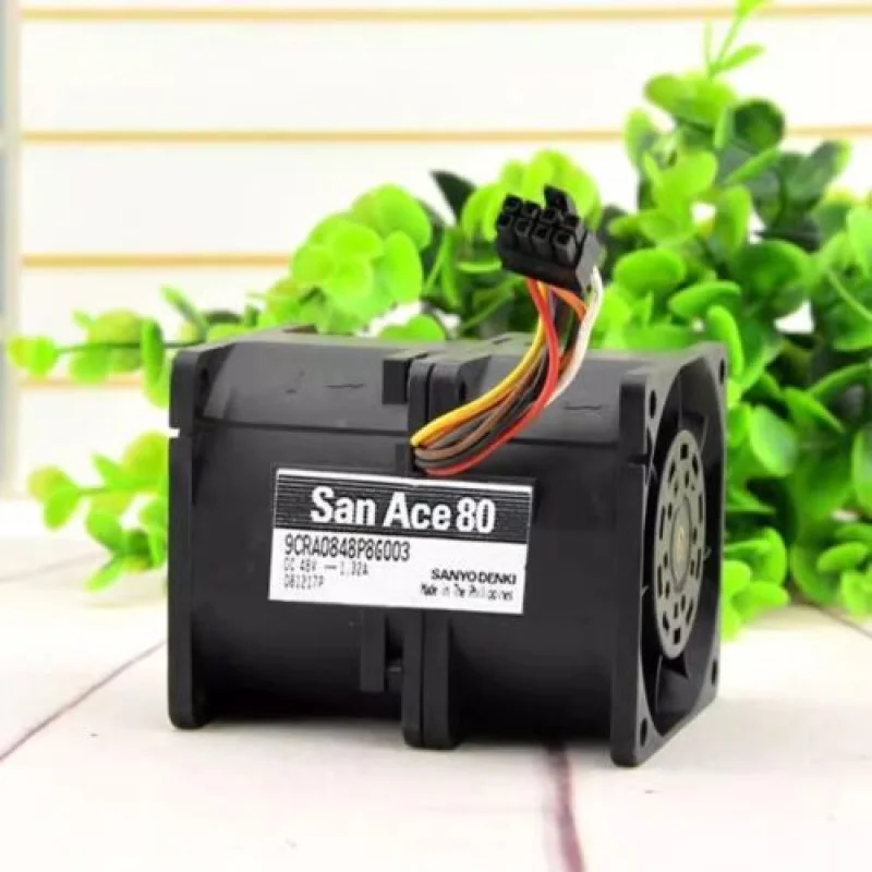 

Y ДЛЯ Sanyo 9CRA0848P8G003 Охлаждающий вентилятор DC48V 1.32A 8CM
