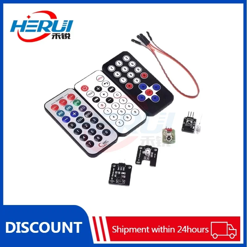 Infrared remote control receiving module Emitter sensor Infrared receiver vehicle MP3 51 MCU HX1838