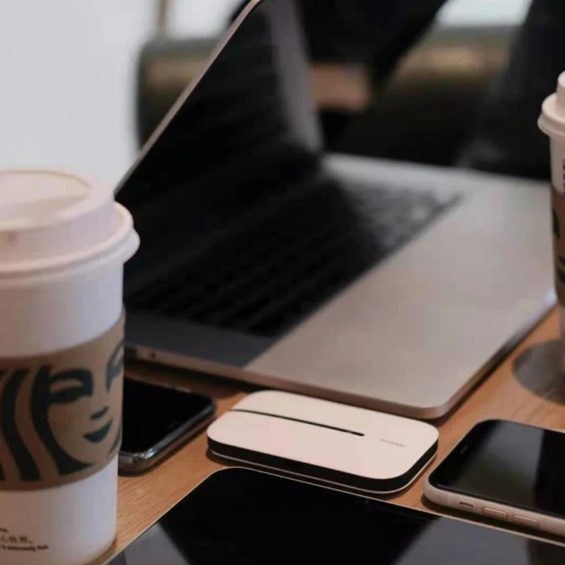 หัวเว่ย E5576-606โมเด็ม WiFi แบบพกพาปลดล็อคโมเด็มมินิฮอตสปอตกลางแจ้ง MiFi 150Mbps 4G CPE เราเตอร์พร้อมช่องใส่ซิมการ์ด