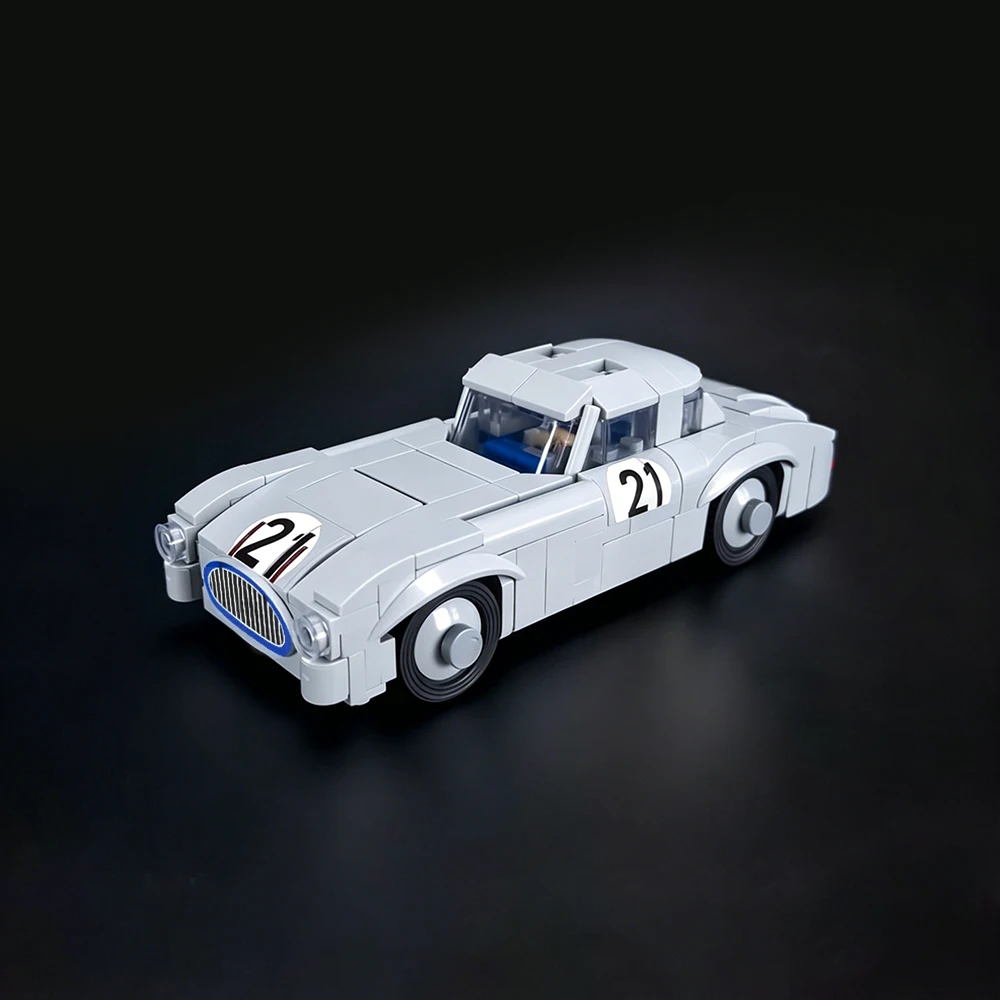 342PCS MOC Speed ​ ​ Set de Construcción de Modelo de Auto Clásico de Carreras Le Mans Serie 1952 W194, Juguete de Ensamblaje de Auto Deportivo Urbano para Niños, Regalo