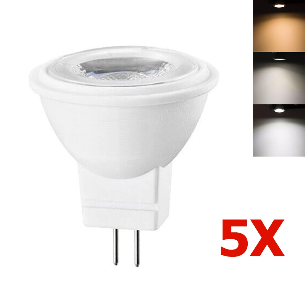 

5X Mini MR11 COB LED Downlight 3W Ceiling Dimmable Neutral White Spotlight SMD 2835 220V Vintage Lighting Bulbs Night Lamp Bulb