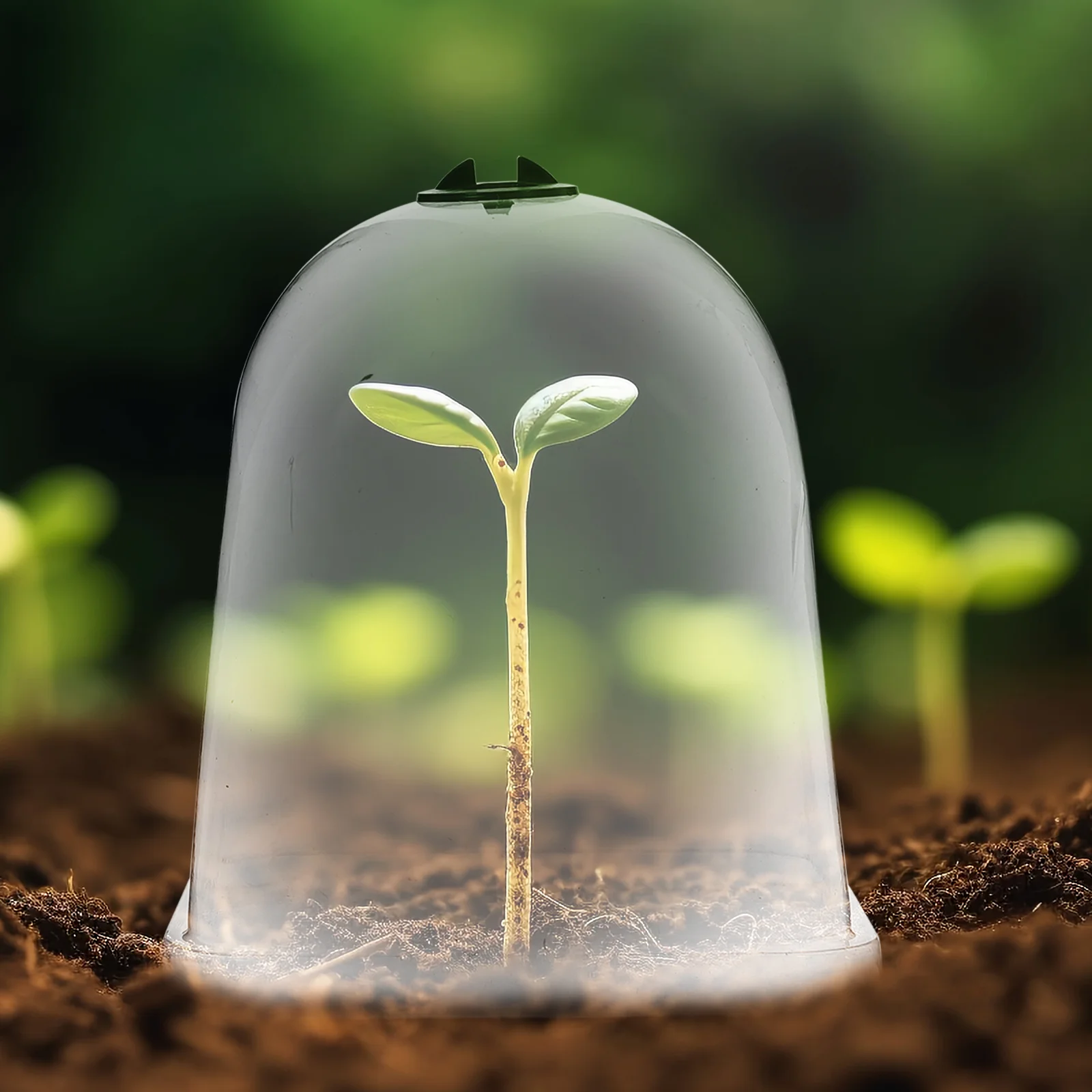 Capa de isolamento planta umidade cúpula ferramenta jardinagem vegetal berçário capô cloche plantas