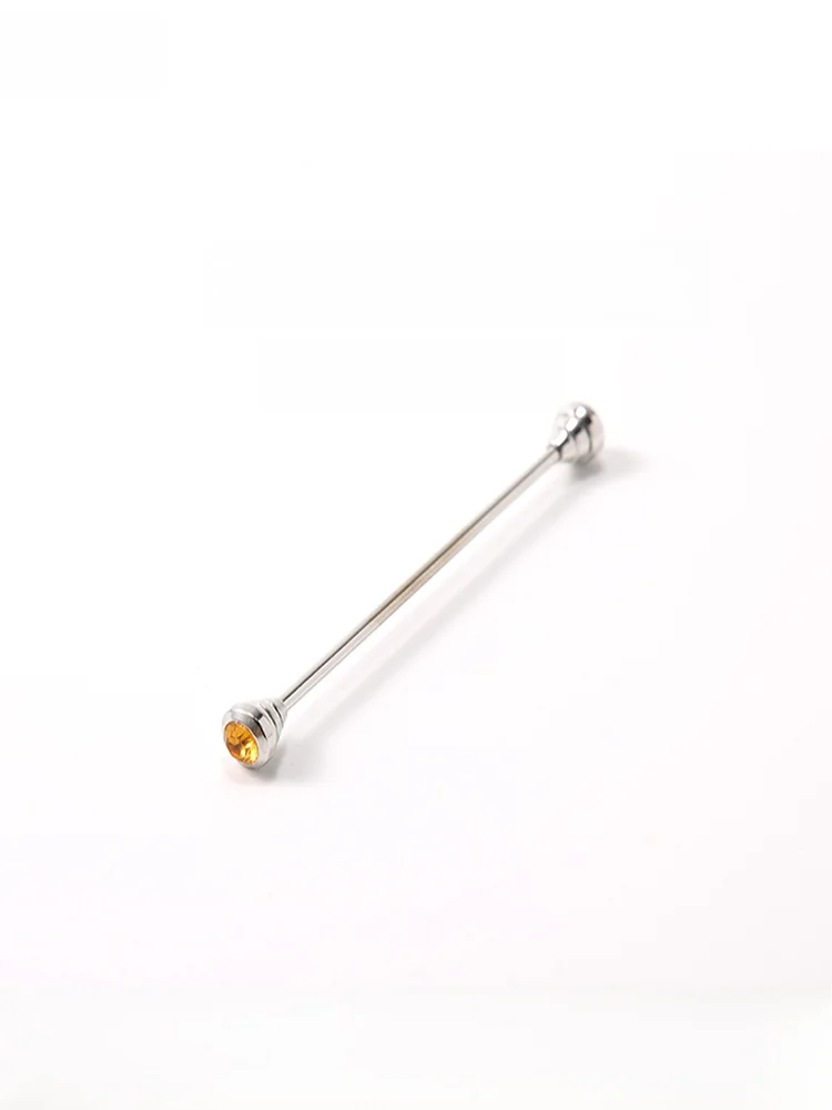 紳士用エンパイアカラーシャツ-ヴィンテージジルコン銅カラーピン-8k金メッキ-ビジネスアクセサリー-フォーマルウェアアクセサリー