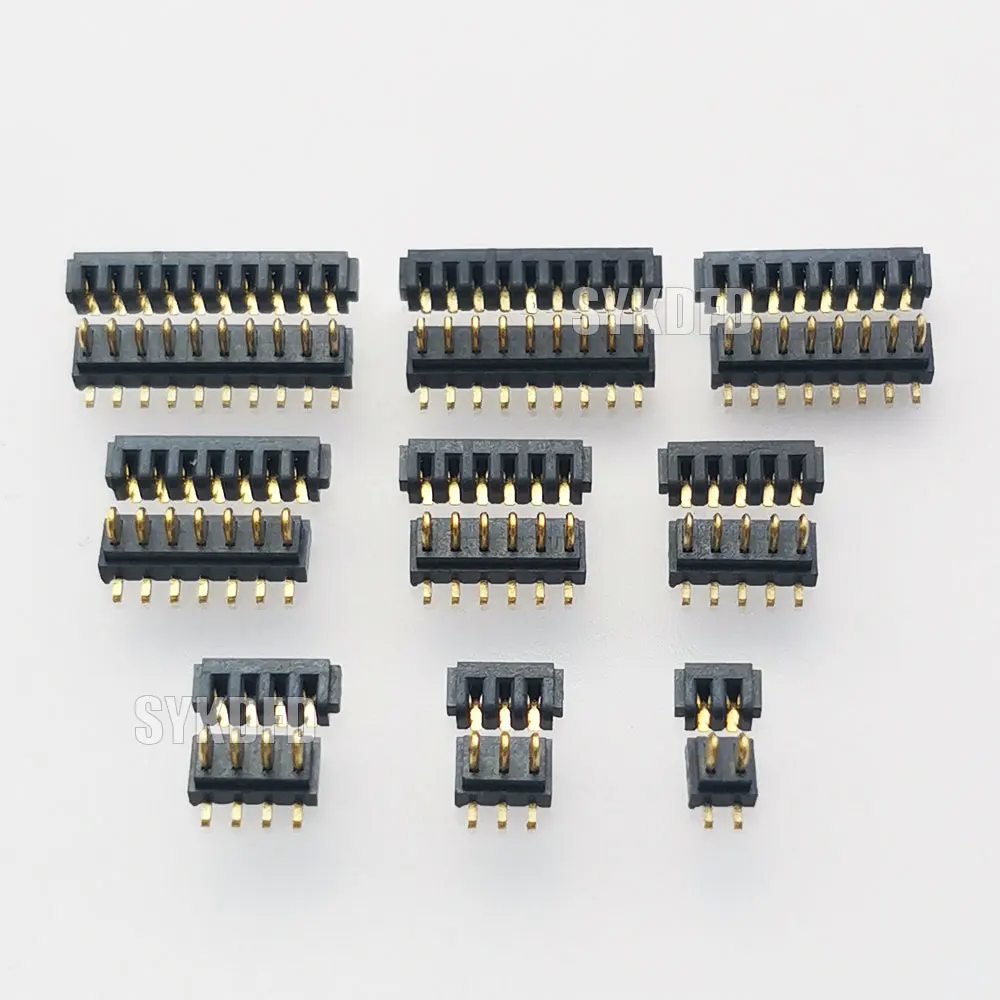 1Set Blade Battery Connector 2.0MM Pitch 2 3 4 5 6 7 8 9 10 Pin Plug Socket Gold PCB Solder Header Receptacle