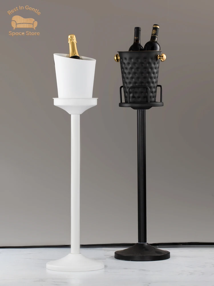New floor-to-ceiling champagne bucket bar club ice bucket set thickened ice bucket bracket soft design catering ice wine