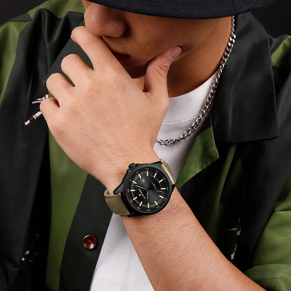 NAVIFORCE Men's Watches Business Calendar Waterproof Luminous Number Quartz Wrist Watches Clocks Gift Relogio Masculino 2025