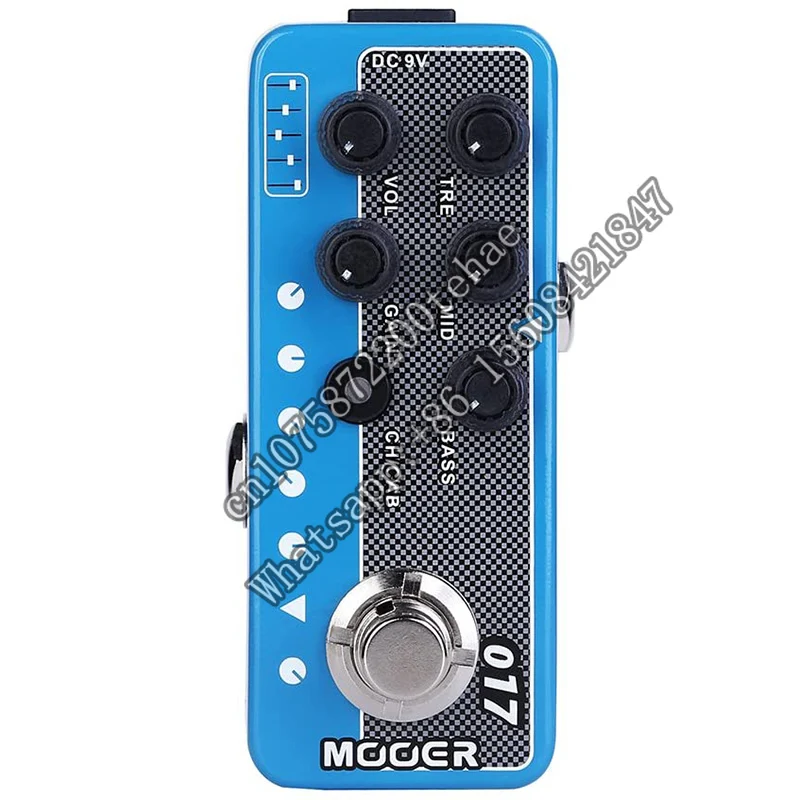 Mooer-Micro Preamp Pedal Guitar Parts Effect, efeitos múltiplos, canais duplos, 3 alto-falante, táxi simulação, elétrico, Cali Mkiv, 017